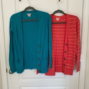 Set of 2 Mossimo Sweater Cardigans S